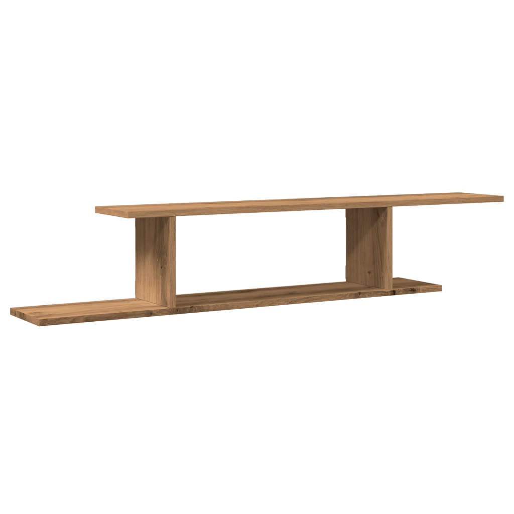 TV-Wandregal Artisan-Eiche 125x18x23 cm Holzwerkstoff