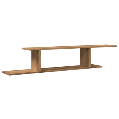 TV-Wandregal Artisan-Eiche 125x18x23 cm Holzwerkstoff