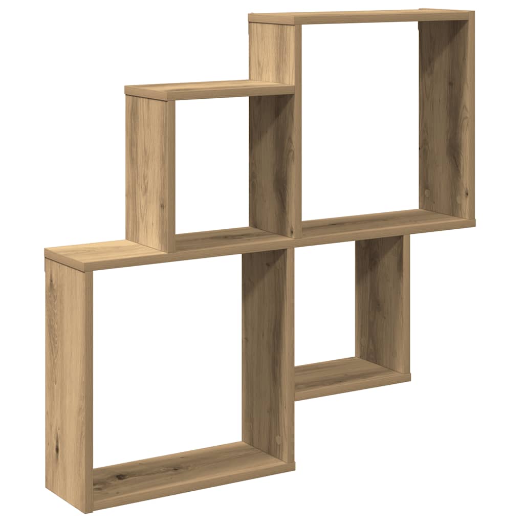 Wandregal Artisan-Eiche 80x15x78,5 cm Holzwerkstoff