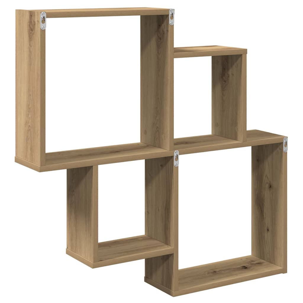 Wandregal Artisan-Eiche 80x15x78,5 cm Holzwerkstoff