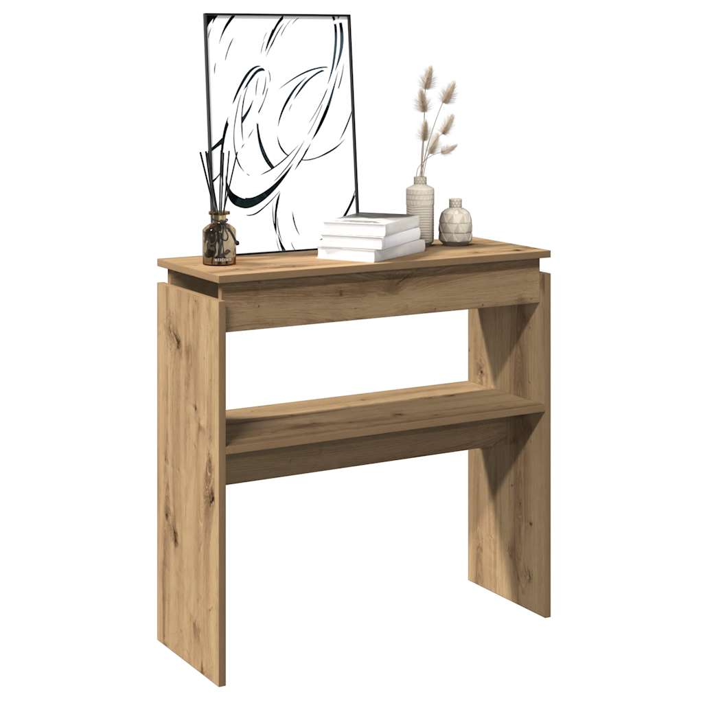 Konsolentisch Artisan-Eiche 80x30x80 cm Holzwerkstoff