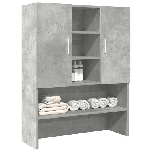 Waschmaschinenschrank Betongrau 70,5x25,5x90 cm