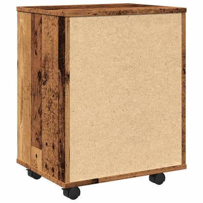 Rollcontainer Altholz-Optik 46x36x59 cm Holzwerkstoff