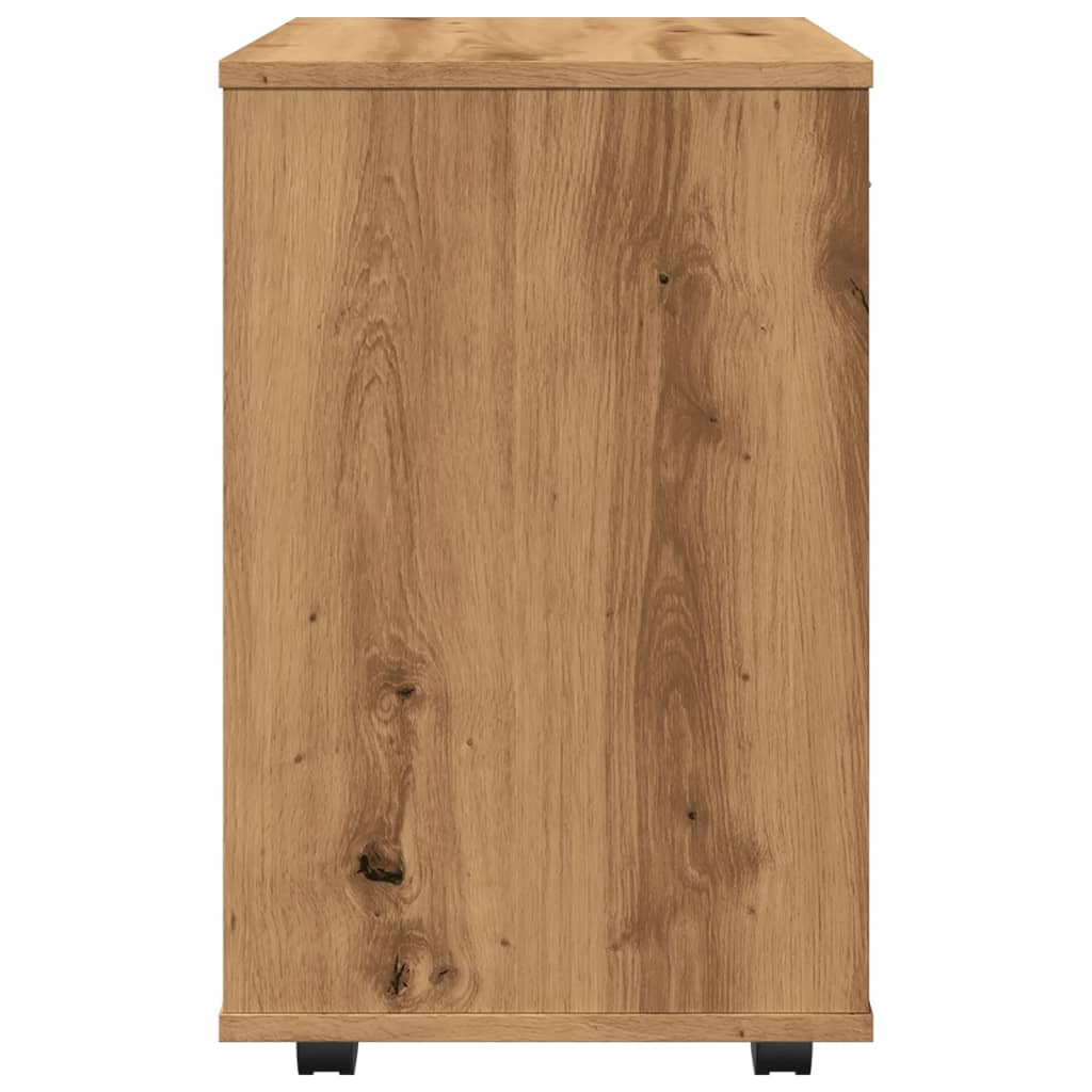 Rollcontainer Artisan-Eiche 46x36x59 cm Holzwerkstoff