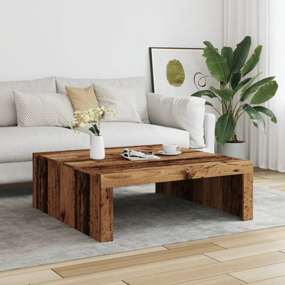 Couchtisch Altholz-Optik 100x100x35 cm Holzwerkstoff