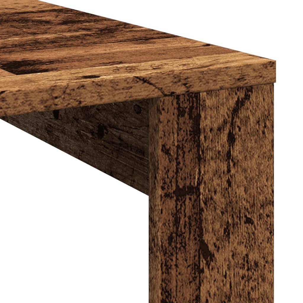 Couchtisch Altholz-Optik 100x100x35 cm Holzwerkstoff