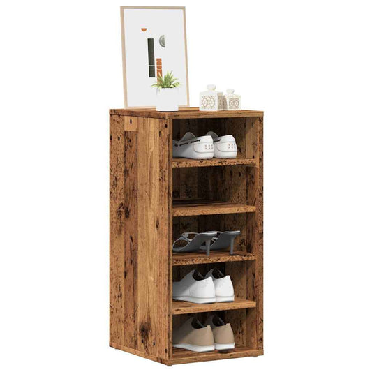 Schuhschrank Altholz-Optik 32x35x70 cm Holzwerkstoff