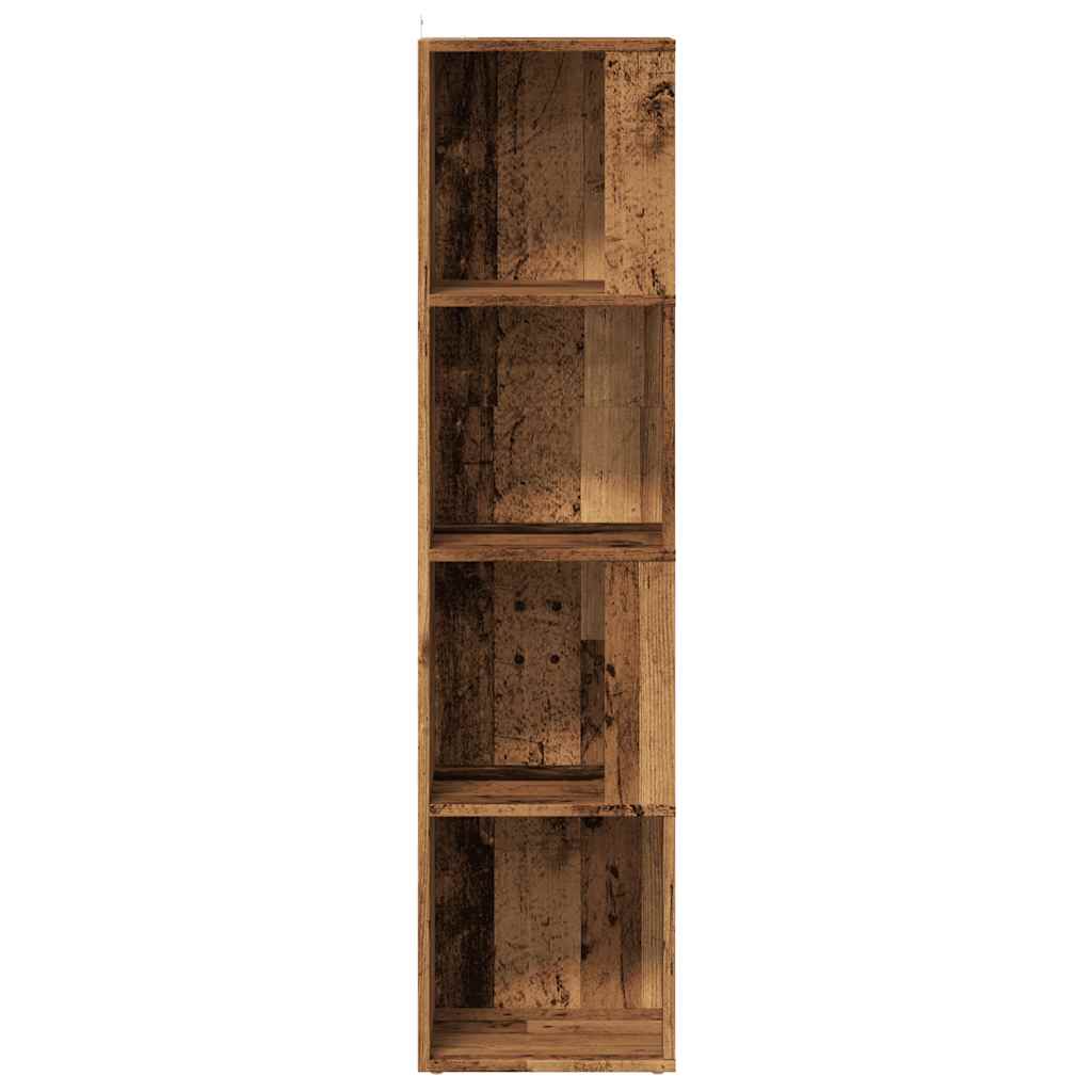 Eckregal Altholz-Optik 33x33x132 cm Holzwerkstoff