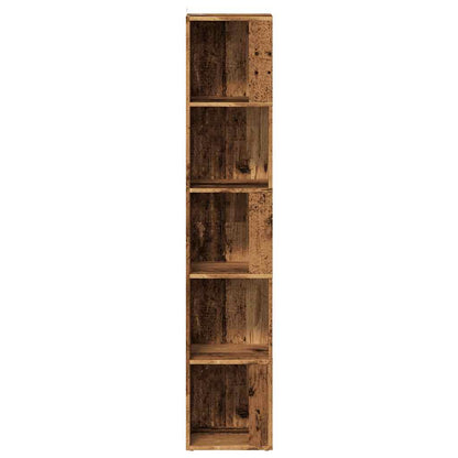 Eckregal Altholz-Optik 33x33x165 cm Holzwerkstoff