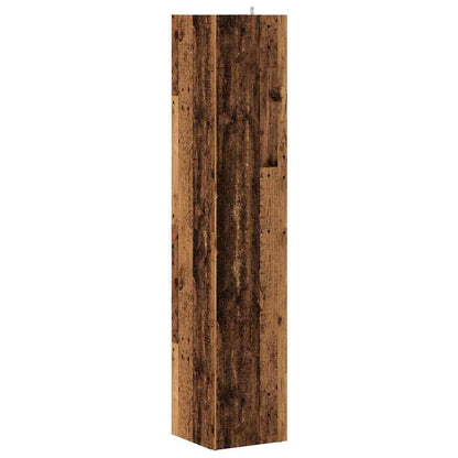 Eckregal Altholz-Optik 33x33x165 cm Holzwerkstoff