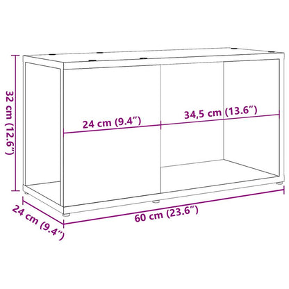 TV-Schrank Altholz-Optik 60x24x32 cm Holzwerkstoff