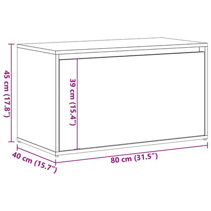 Flurbank 80x40x45 cm Artisan-Eiche Holzwerkstoff