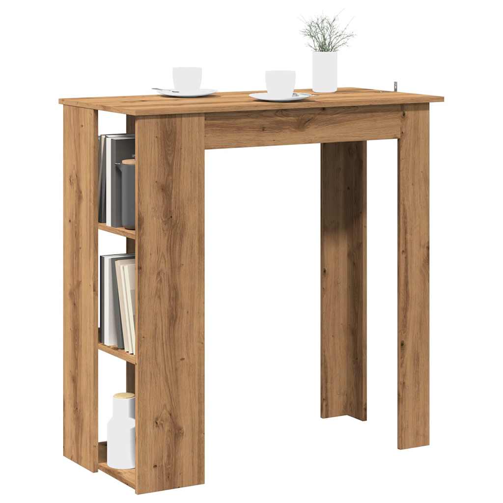 Bartisch mit Regal Artisan-Eiche 102x50x103,5 cm Holzwerkstoff