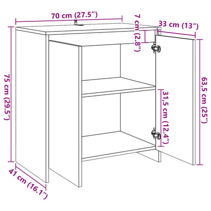 Sideboard Altholz-Optik 70x41x75 cm Holzwerkstoff