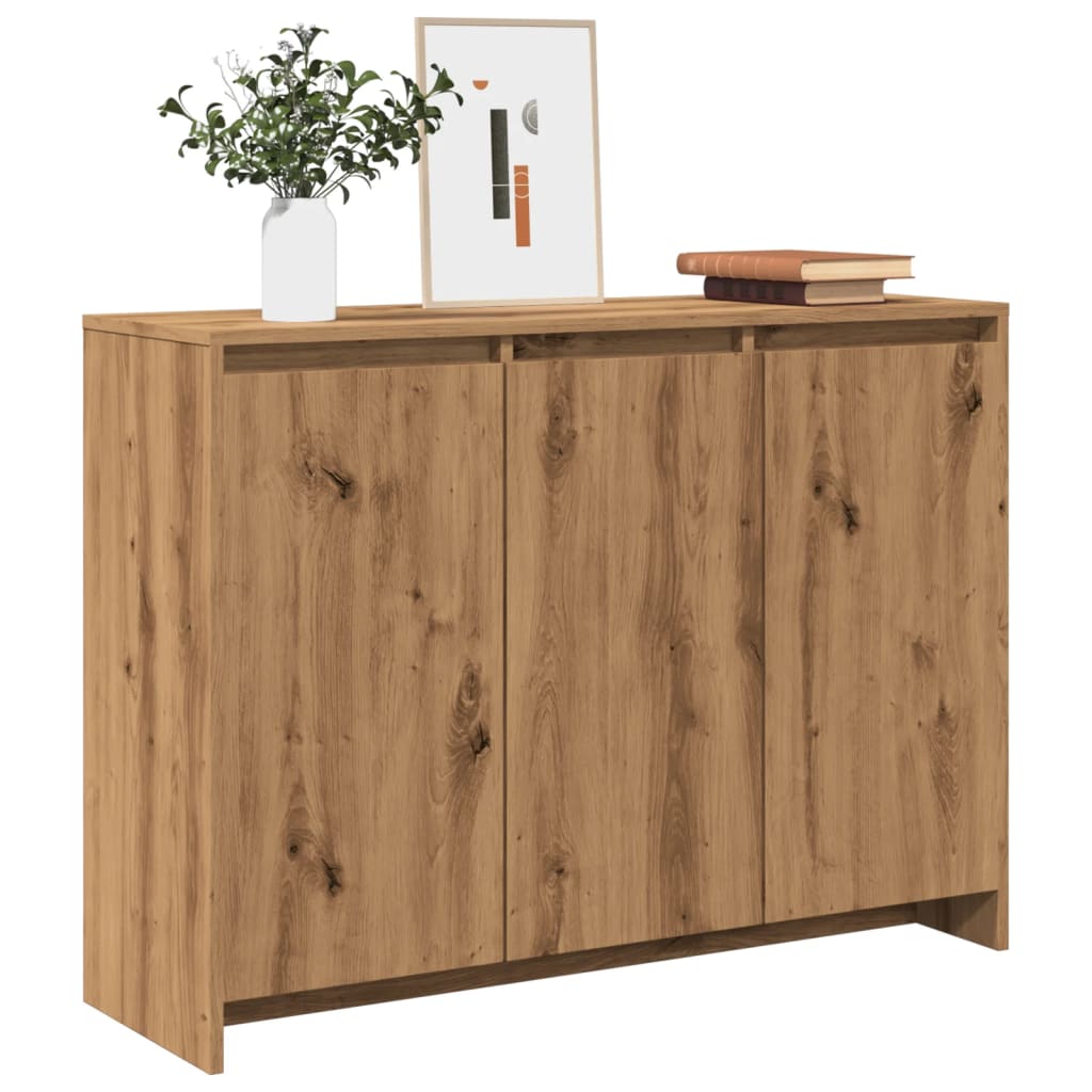 Sideboard Artisan-Eiche 102x33x75 cm Holzwerkstoff