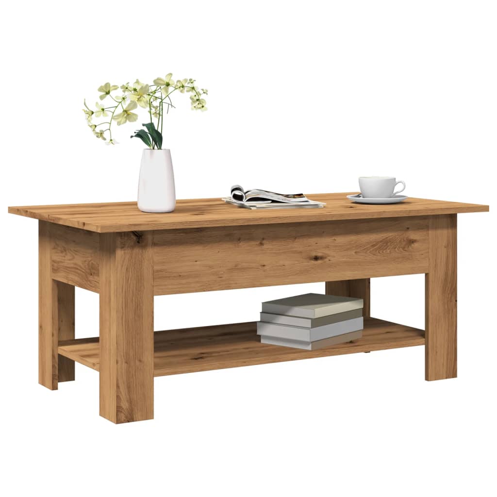 Couchtisch Artisan-Eiche 102x55x42 cm Holzwerkstoff