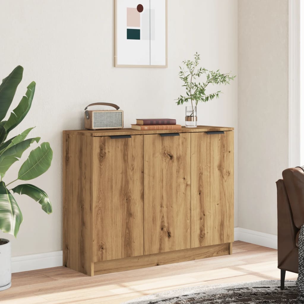 Sideboard Artisan-Eiche 90,5x30x70 cm Holzwerkstoff