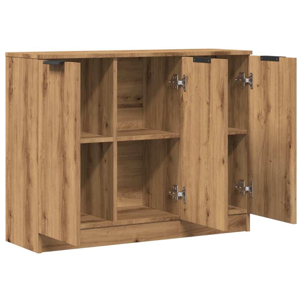 Sideboard Artisan-Eiche 90,5x30x70 cm Holzwerkstoff