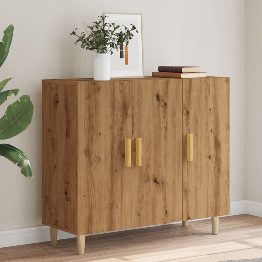 Sideboard Artisan-Eiche 90x34x80 cm Holzwerkstoff