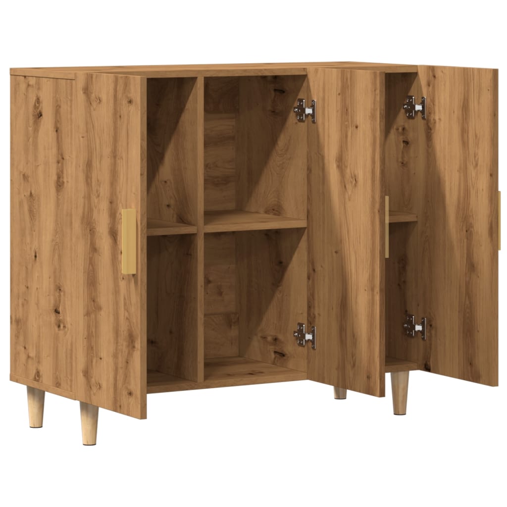 Sideboard Artisan-Eiche 90x34x80 cm Holzwerkstoff