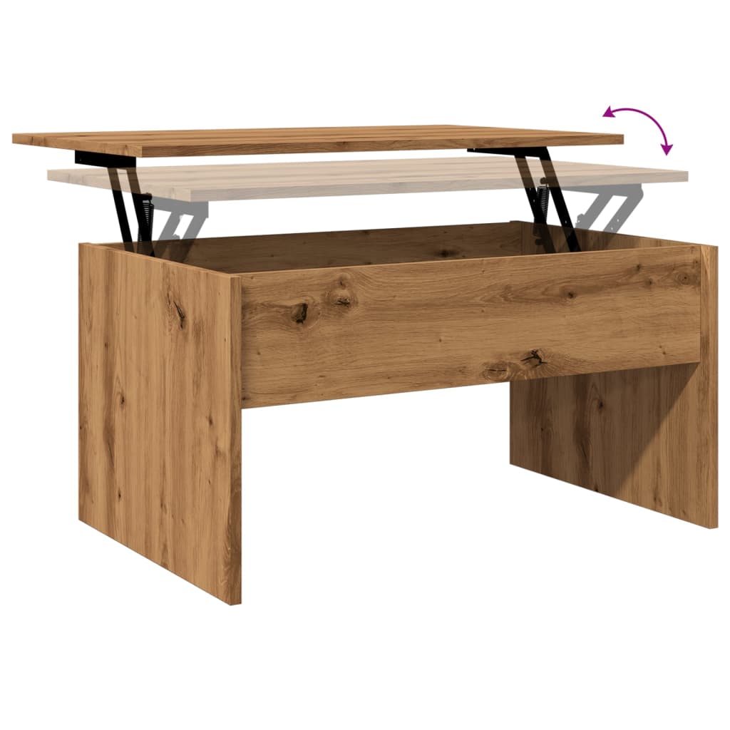 Couchtisch Artisan-Eiche 80x50,5x41,5 cm Holzwerkstoff