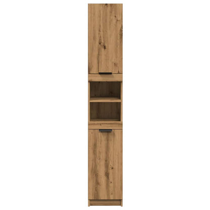 Badschrank Artisan-Eiche 32x34x188,5 cm Holzwerkstoff