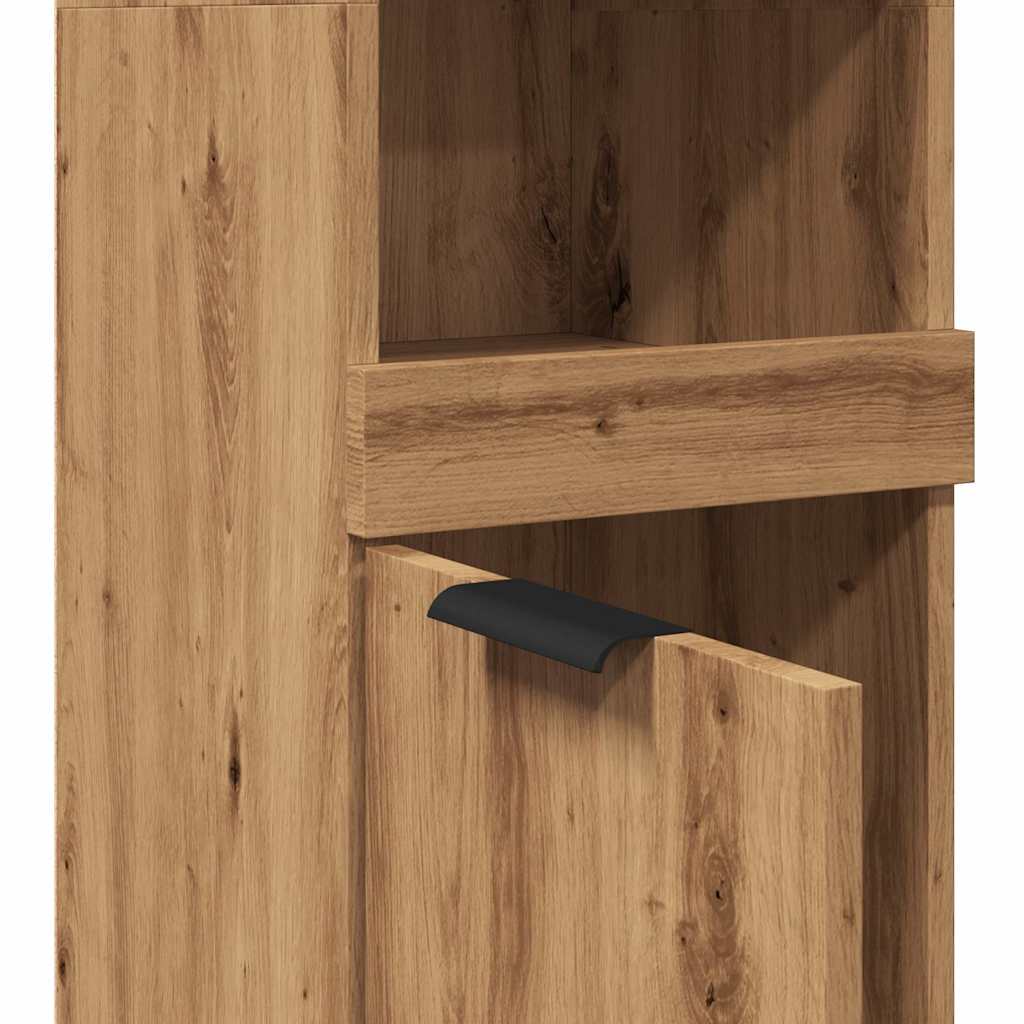 Badschrank Artisan-Eiche 32x34x188,5 cm Holzwerkstoff