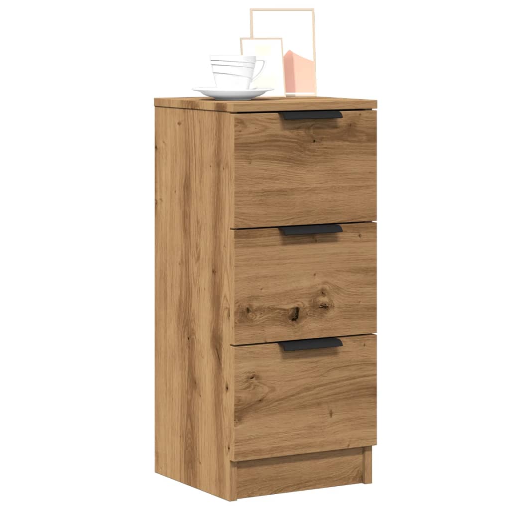 Sideboards 2 Stk. Artisan-Eiche 30x30x70 cm Holzwerkstoff