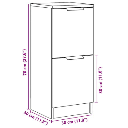 Sideboard Altholz-Optik 30x30x70 cm Holzwerkstoff