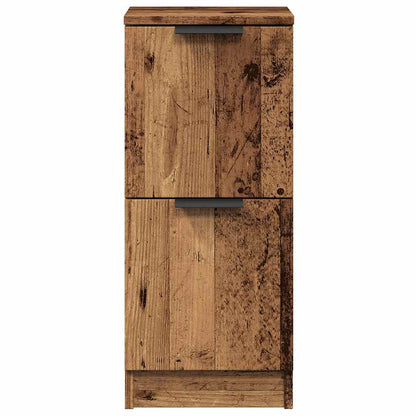 Sideboards 2 Stk. Altholz-Optik 30x30x70 cm Holzwerkstoff