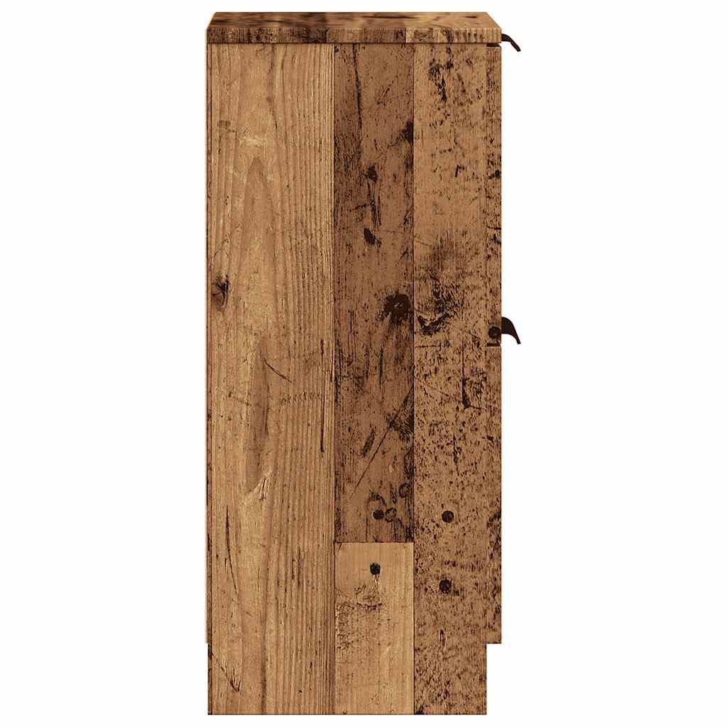 Sideboards 2 Stk. Altholz-Optik 30x30x70 cm Holzwerkstoff