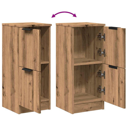 Sideboards 2 Stk. Artisan-Eiche 30x30x70 cm Holzwerkstoff