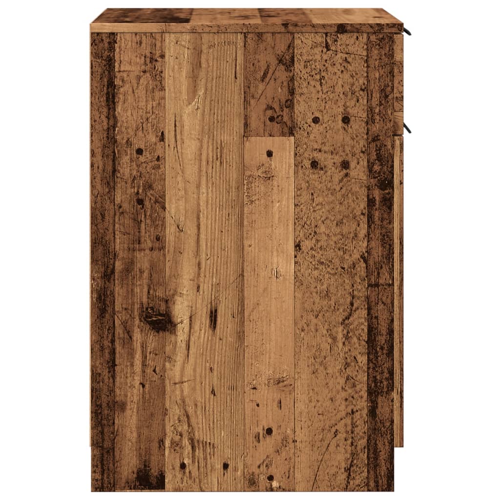 Büroschrank Altholz-Optik 33x50x75 cm Holzwerkstoff