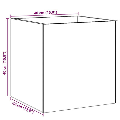 Pflanzgefäß Altholz-Optik 40x40x40 cm Holzwerkstoff