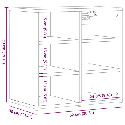 Schuhschrank Altholz-Optik 52x30x50 cm