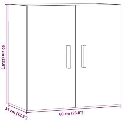 Wandschrank Artisan-Eiche 60x31x60 cm Holzwerkstoff