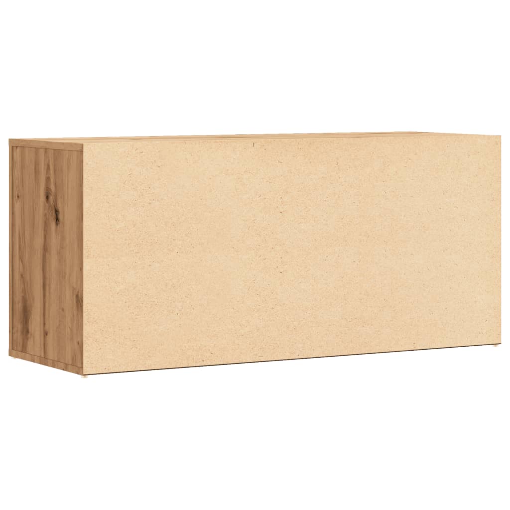 Schuhbank Artisan-Eiche 100x35x45 cm Holzwerkstoff