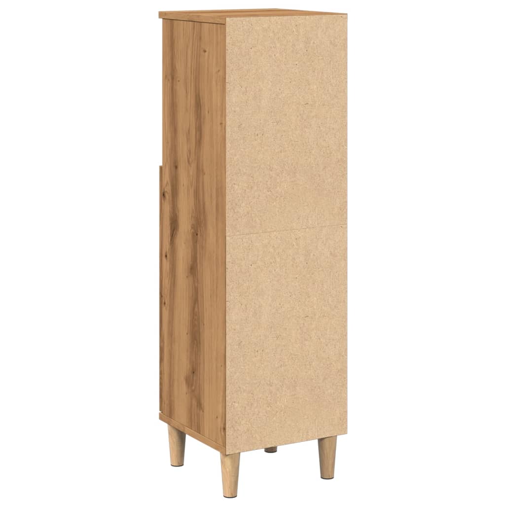 Badschrank Artisan-Eiche 30x30x100 cm Holzwerkstoff