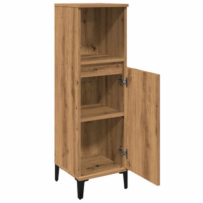 Badschrank Artisan-Eiche 30x30x100 cm Holzwerkstoff