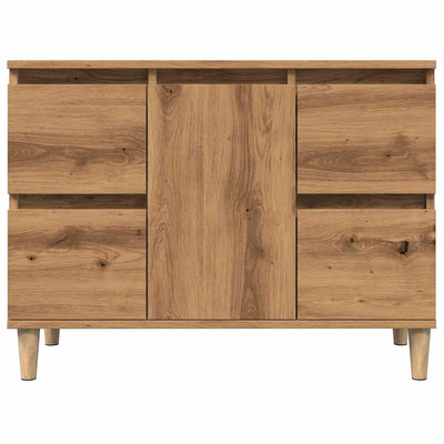 Waschbeckenunterschrank Artisan-Eiche 80x33x60 cm Holzwerkstoff