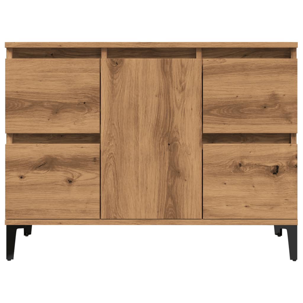 Waschbeckenunterschrank Artisan-Eiche 80x33x60 cm Holzwerkstoff