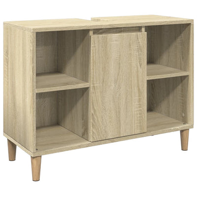 Badschrank Sonoma-Eiche 80x33x60 cm Holzwerkstoff