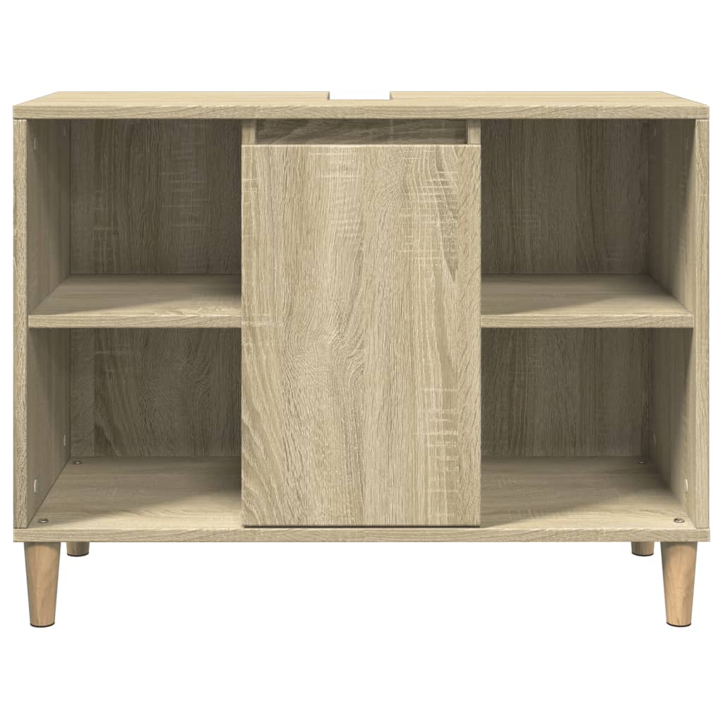 Badschrank Sonoma-Eiche 80x33x60 cm Holzwerkstoff