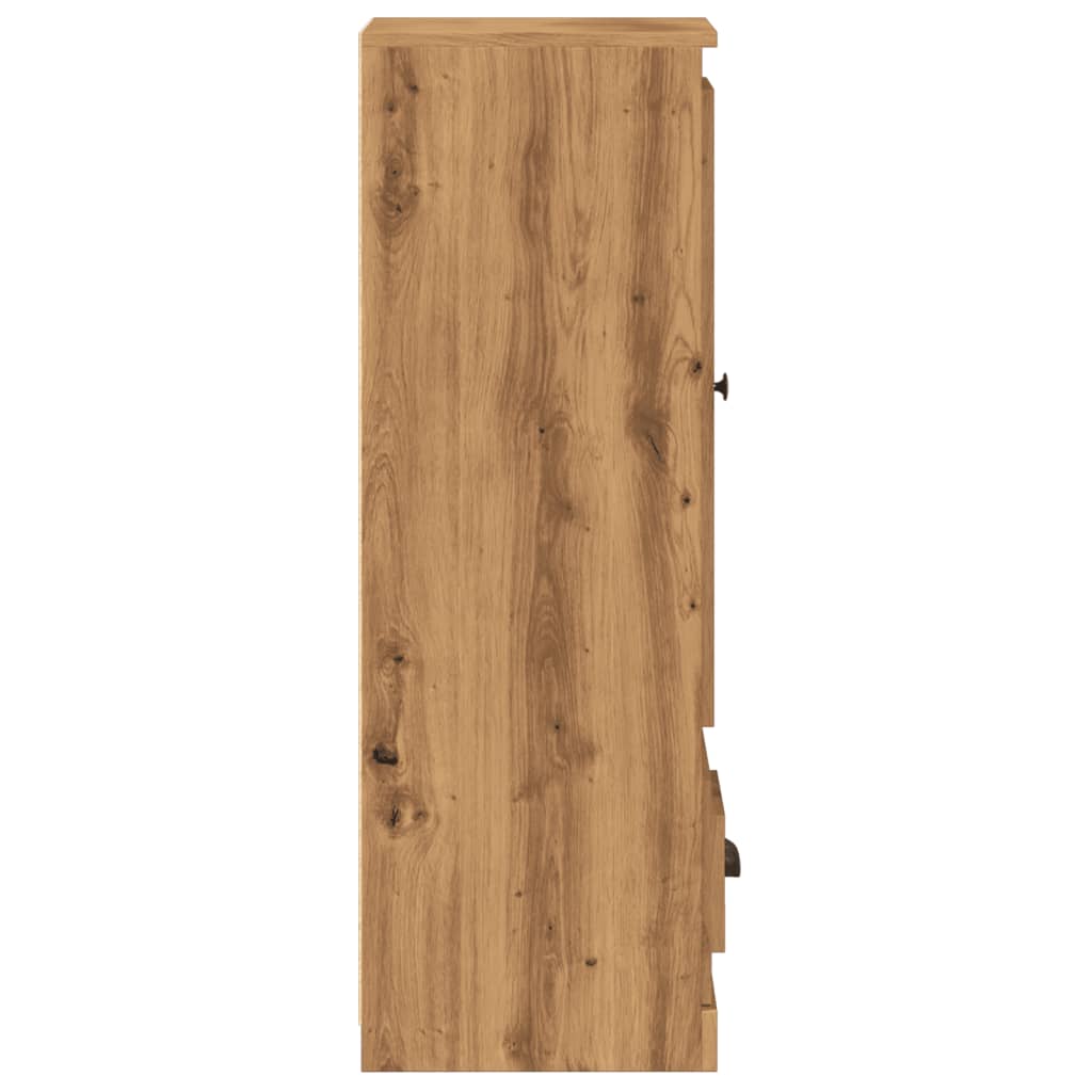 Highboard Artisan-Eiche 36x35,5x103,5 cm Holzwerkstoff