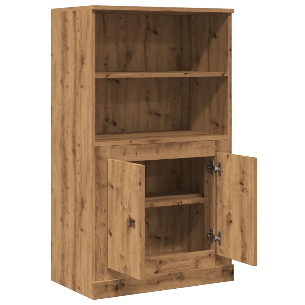 Highboard Artisan-Eiche 60x35,5x103,5 cm Holzwerkstoff