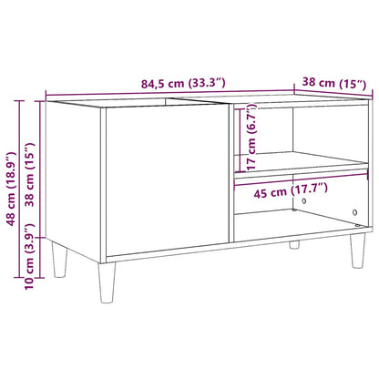 Plattenschrank Altholz-Optik 84,5x38x48 cm Holzwerkstoff