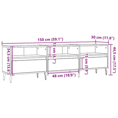 TV-Schrank Altholz-Optik 150x30x44,5 cm Holzwerkstoff