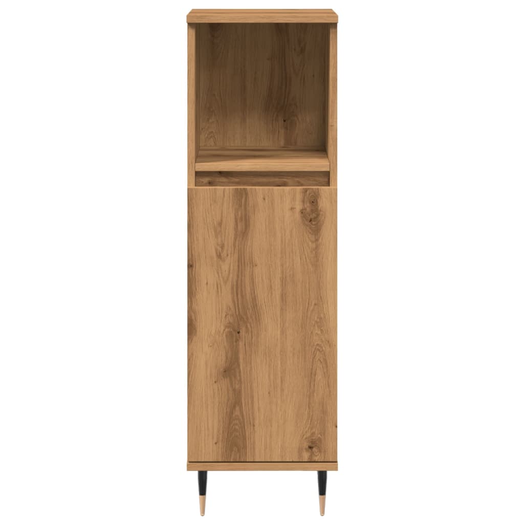 Badschrank Artisan-Eiche 30x30x100 cm Holzwerkstoff