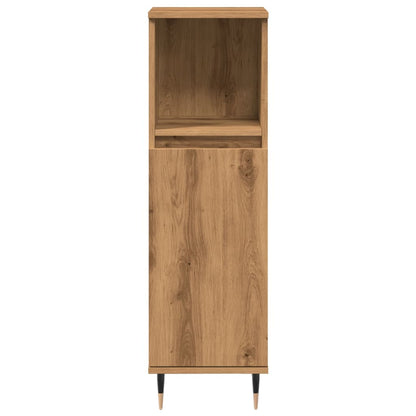 Badschrank Artisan-Eiche 30x30x100 cm Holzwerkstoff