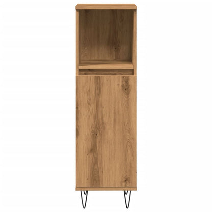 Badschrank Artisan-Eiche 30x30x100 cm Holzwerkstoff